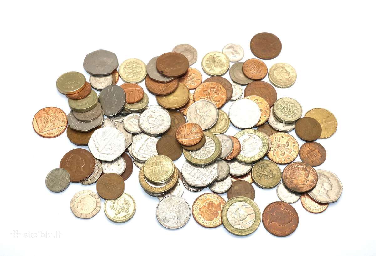 Angliškos monetos kaina 35 eurai