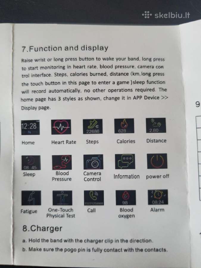 Išmanus laikrodis smart watch. - nuotraukos Nr. 15