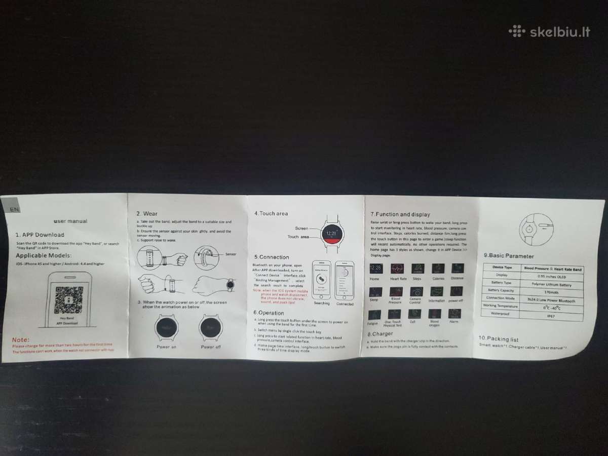 Išmanus laikrodis smart watch. - nuotraukos Nr. 14