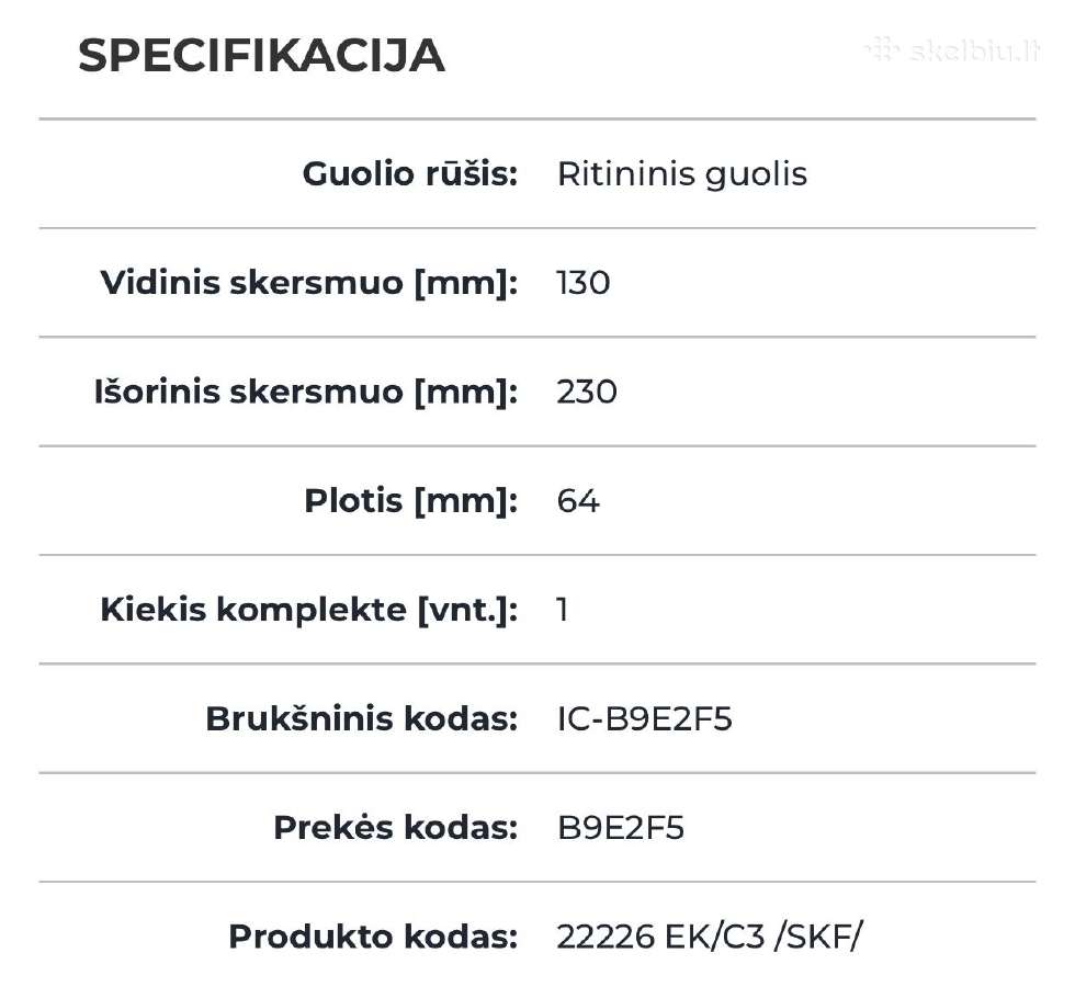 Pramoniniai guoliai - nuotraukos Nr. 3