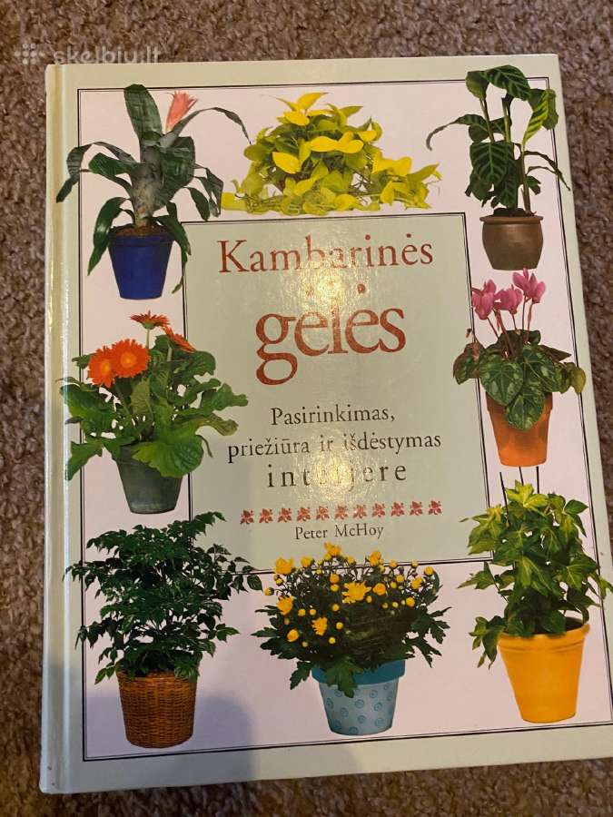 Parduodama knyga apie kambarines gėles