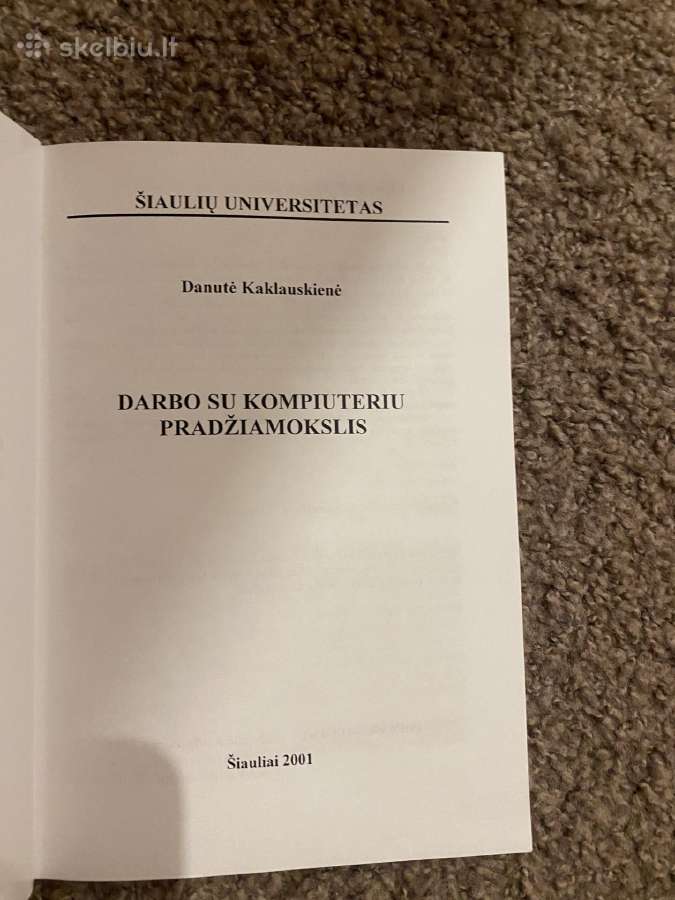 Knyga Darbo kompiuteriu pradžiamokslis - nuotraukos Nr. 2