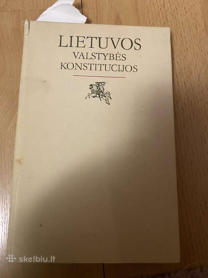 Parduodama knyga Lietuvos valstybės Konstitucijos