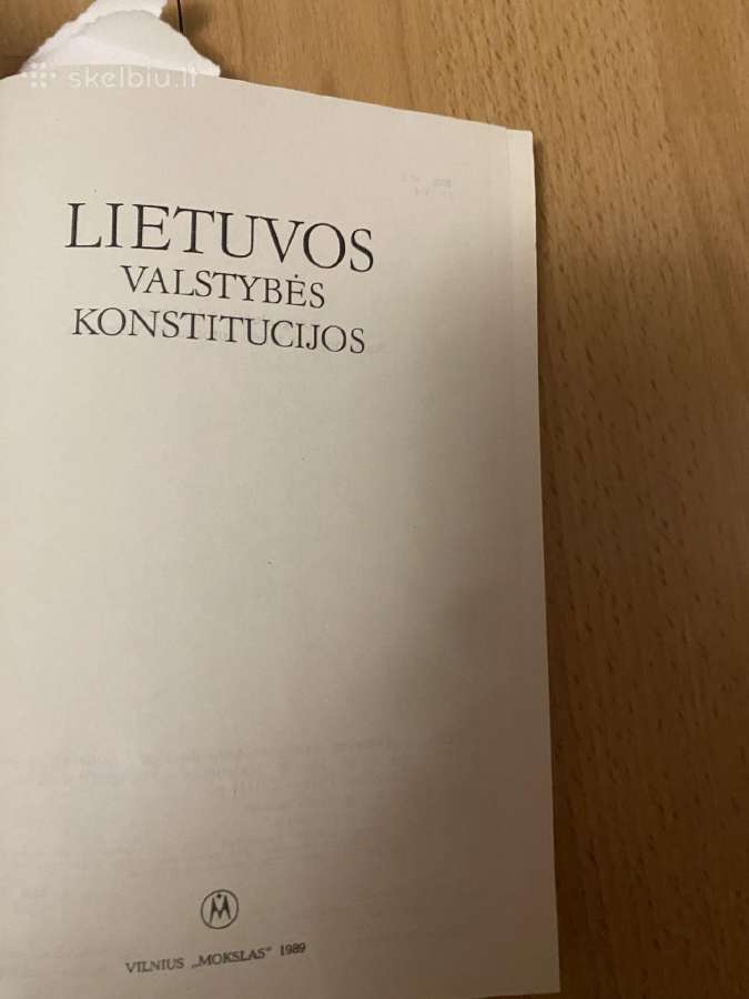 Parduodama knyga Lietuvos valstybės Konstitucijos - nuotraukos Nr. 2