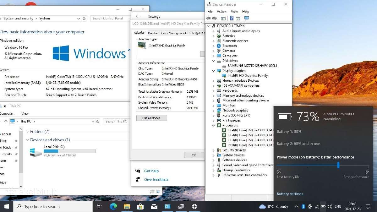 Lenovo T440 i5/8gb/SSD - nuotraukos Nr. 6