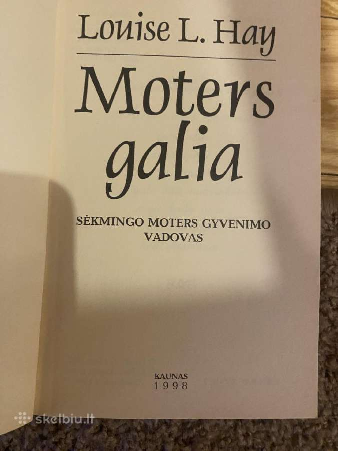 Parduodama knyga Moters galia - nuotraukos Nr. 2