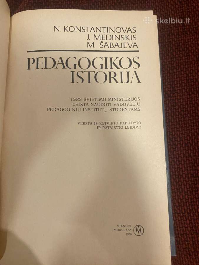 Parduodama knyga Pedagogikos istorija - nuotraukos Nr. 2