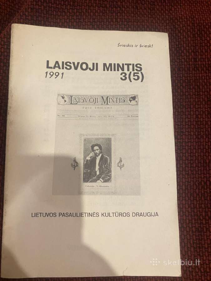 Parduodamas 1991 m žurnalas Laisvoji mintis