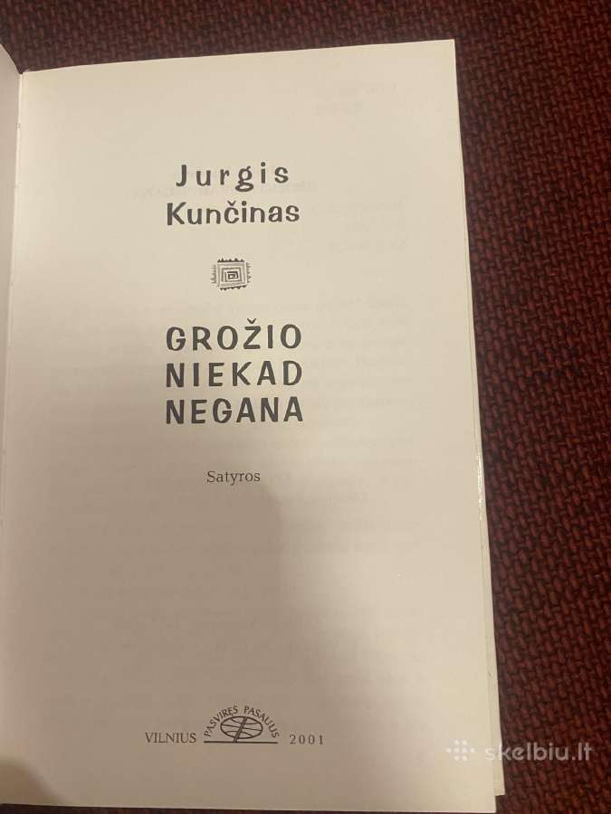 Parduodama knyga Grožio niekad negana. - nuotraukos Nr. 2