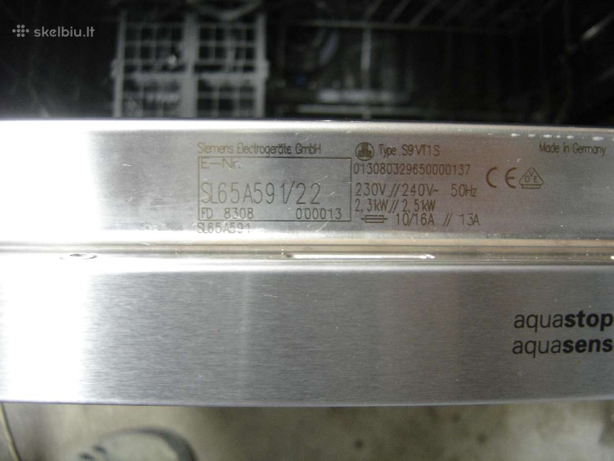 Siemens Sl65a59 integruojama indaplovė - nuotraukos Nr. 10