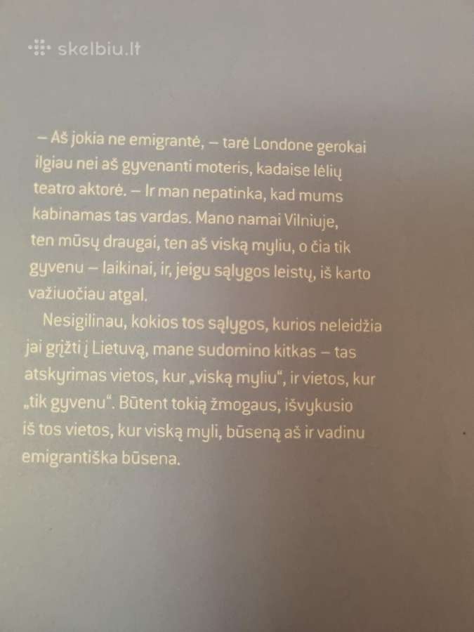 Emigrantės dienoraštis - nuotraukos Nr. 2