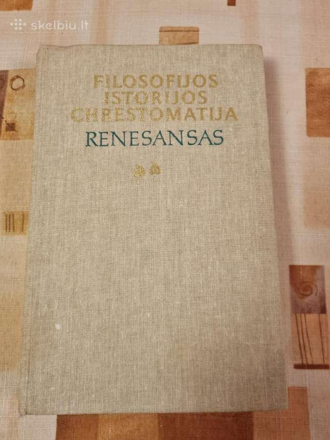 Filosofijos istorijos chrestomatija renesansas
