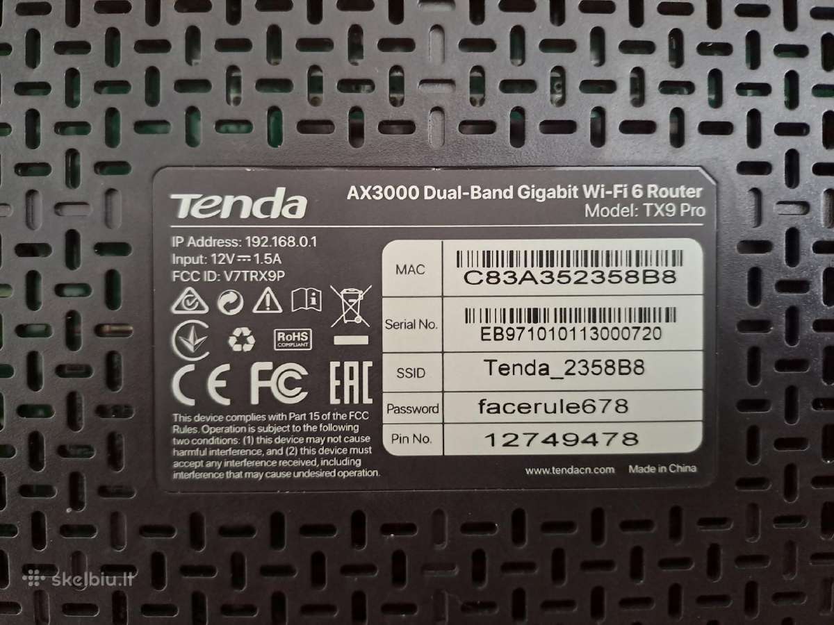 Dual-band Gigabit Wi-fi 6 Router - nuotraukos Nr. 4