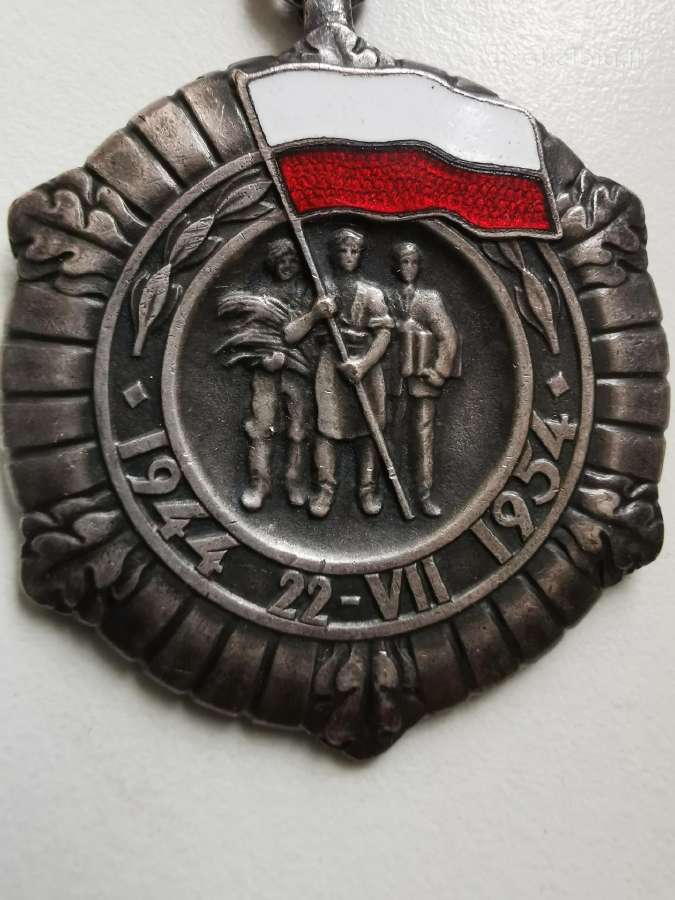 1953 m. Lenkiškas sidabrinis medalis - nuotraukos Nr. 4