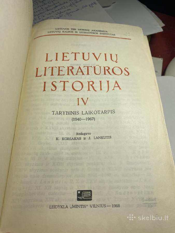 Parduodama lietuviu literaturos istorija - nuotraukos Nr. 6