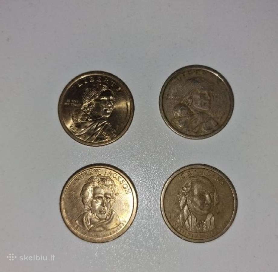 Vieno dolerio monetos iš JAV