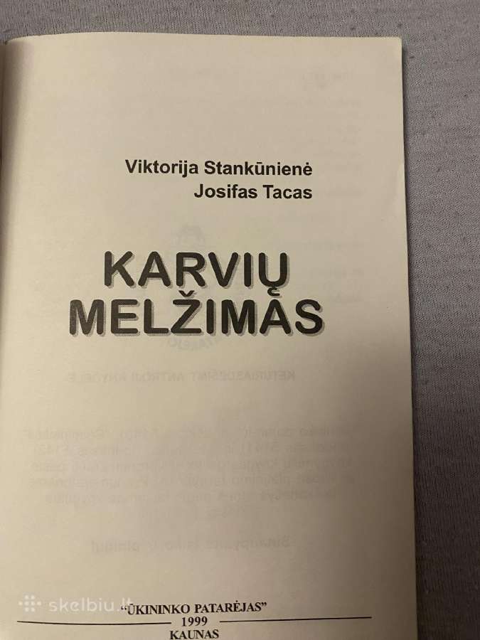 Knygele Karviu melžimas - nuotraukos Nr. 2