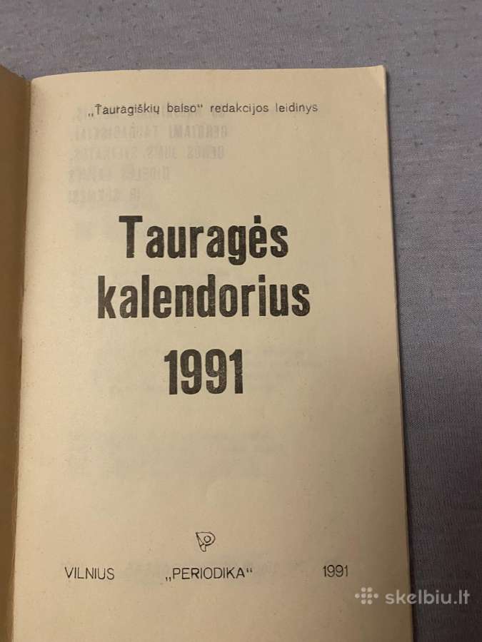 Parduodama Taurages enciklopedija ir kalendoriai - nuotraukos Nr. 16