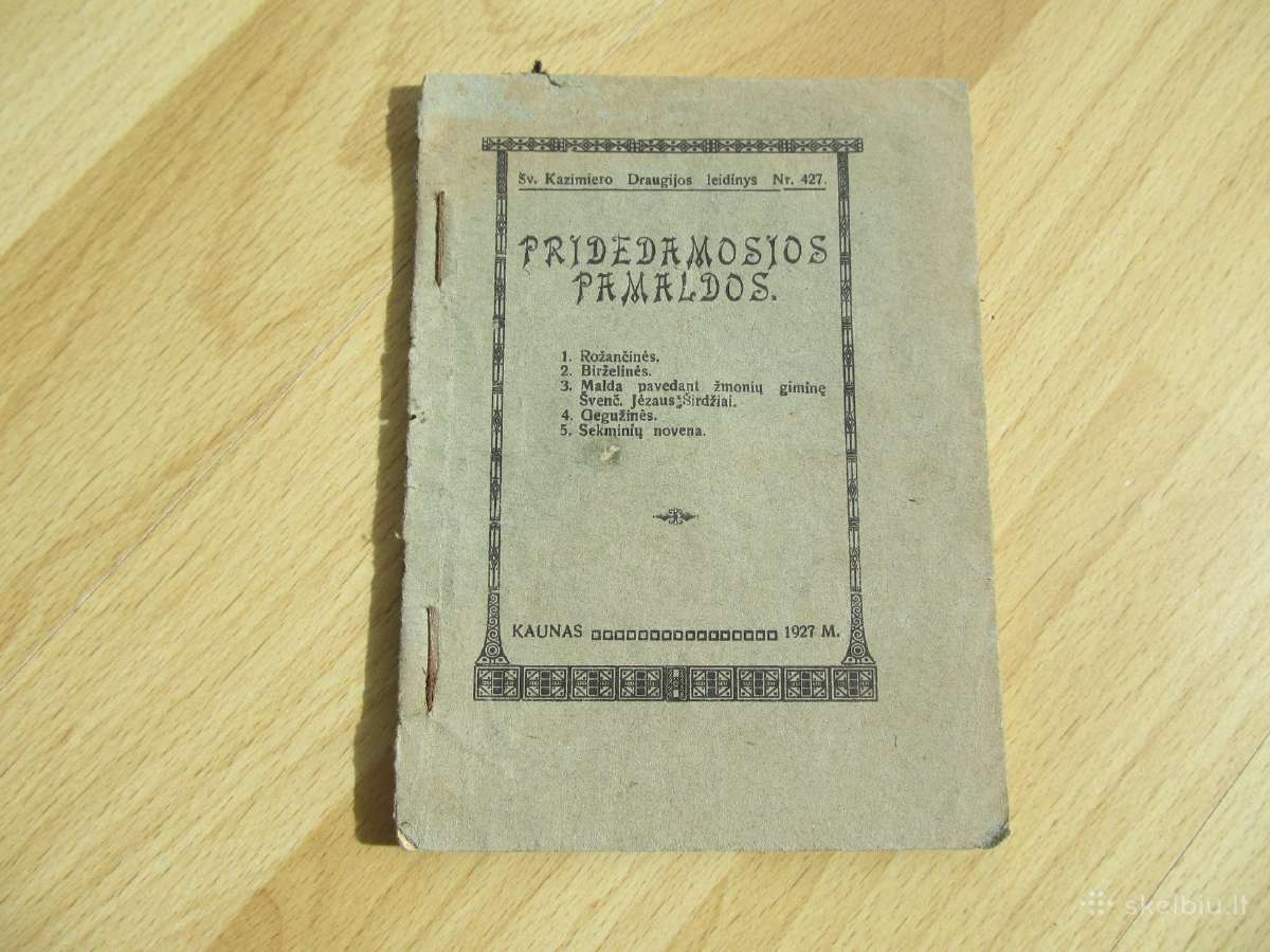 Pridedamosios Pamaldos , 1927