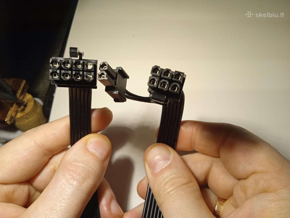 Psu bloko 8pin i 2+6pin kabelis ir kt - nuotraukos Nr. 3