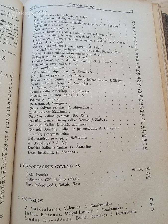 1936-1940 m.laikraščiai "Gimtoji kalba" - nuotraukos Nr. 9