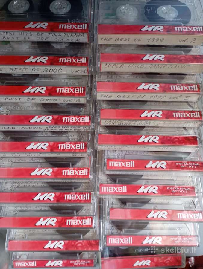 Idealios kasetės "Maxell"