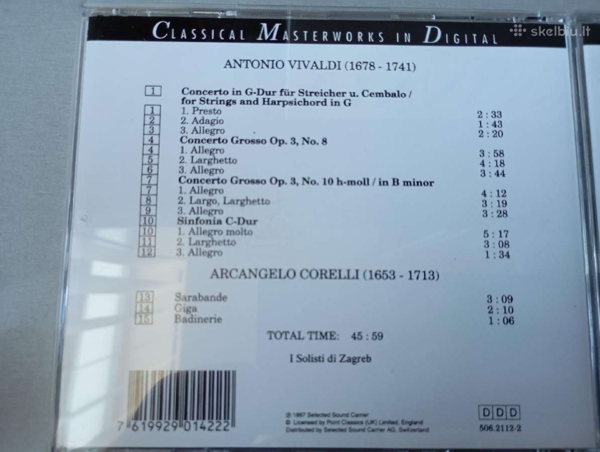 CD plokštelės "Vivaldi" ir "Bach" - nuotraukos Nr. 4