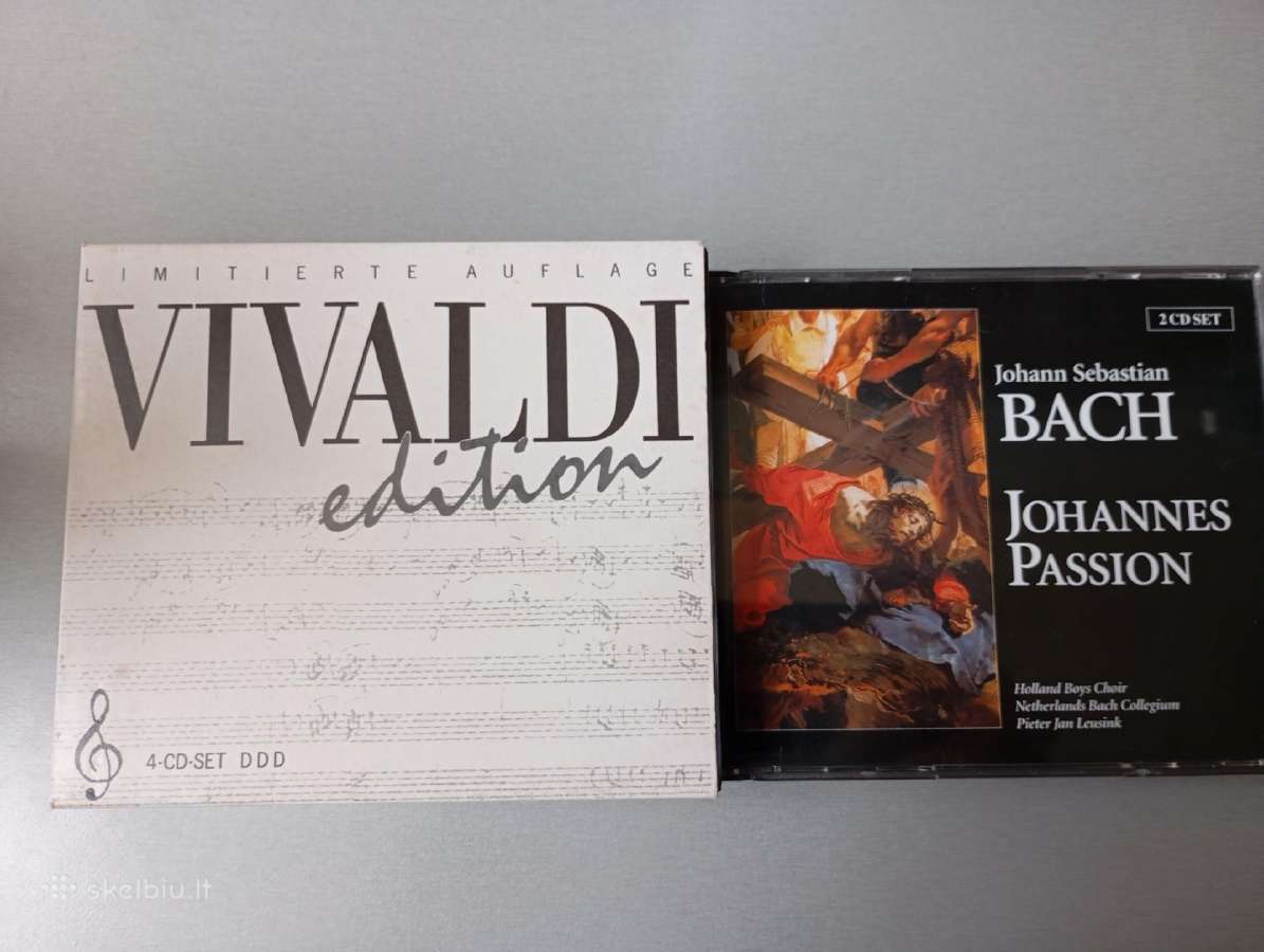 CD plokštelės "Vivaldi" ir "Bach"