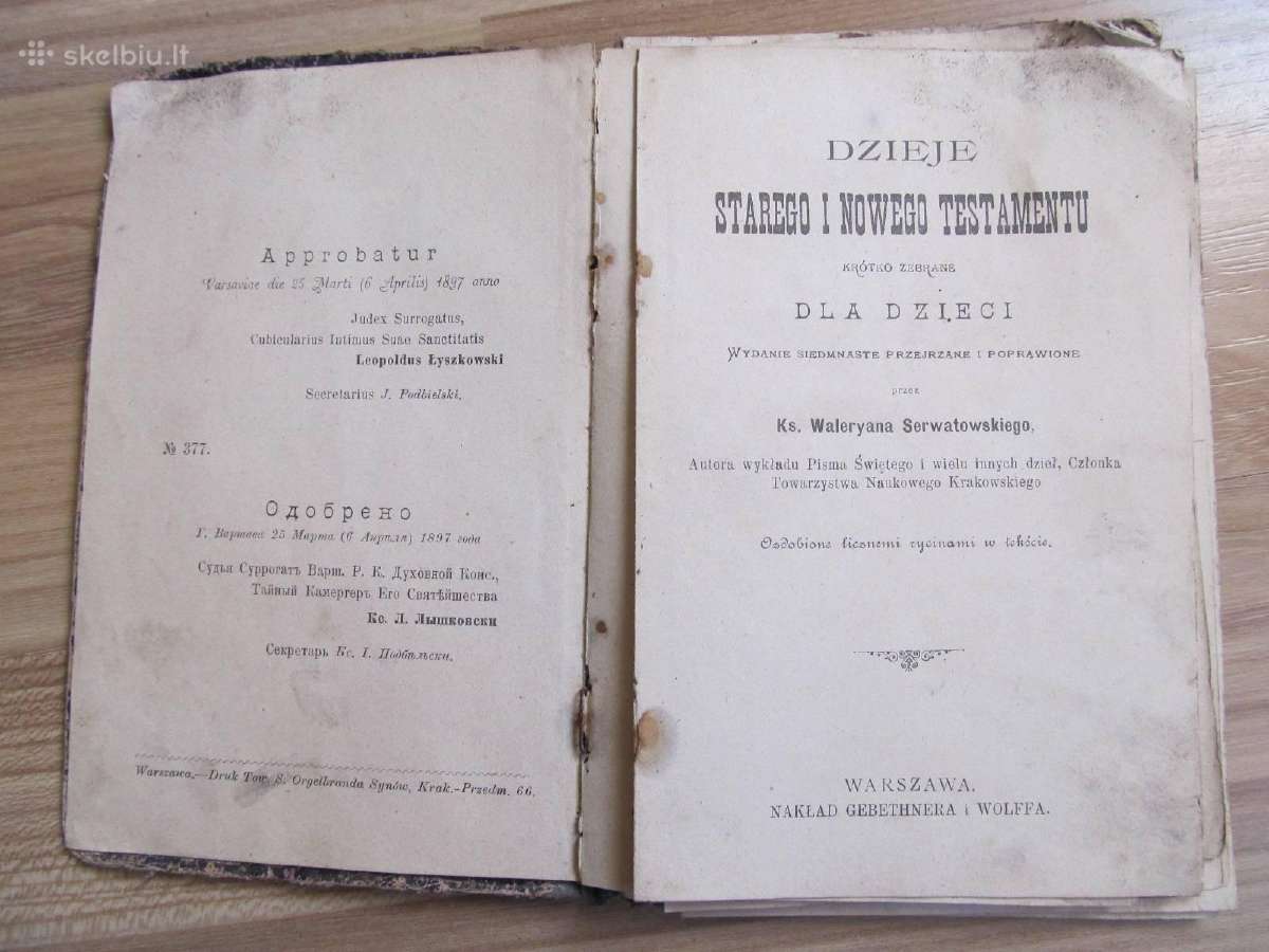 Stary I Nowy Testament , 1897
