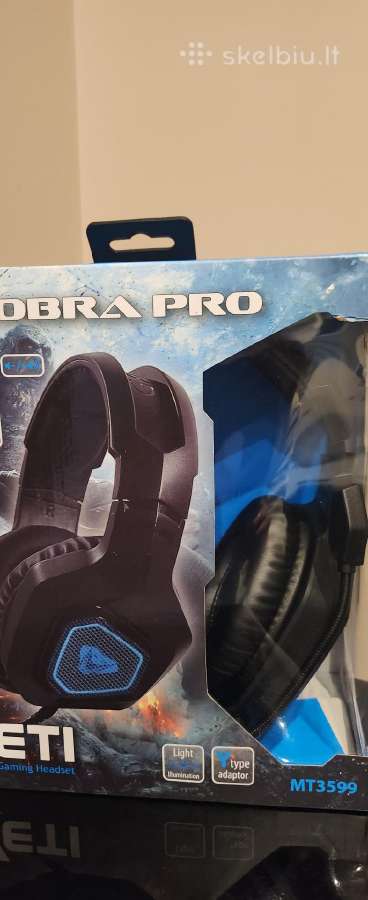 Žaidimų ausinės Media-tech Cobra Pro Yeti Mt3599 - nuotraukos Nr. 5