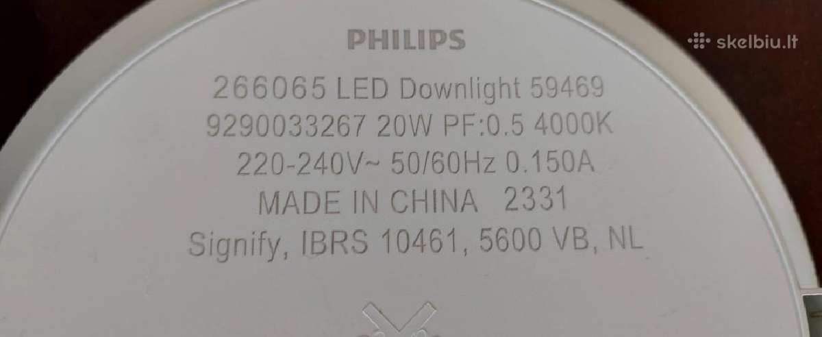 Įmontuojamas lubinis Philips LED šviestuvas - nuotraukos Nr. 3