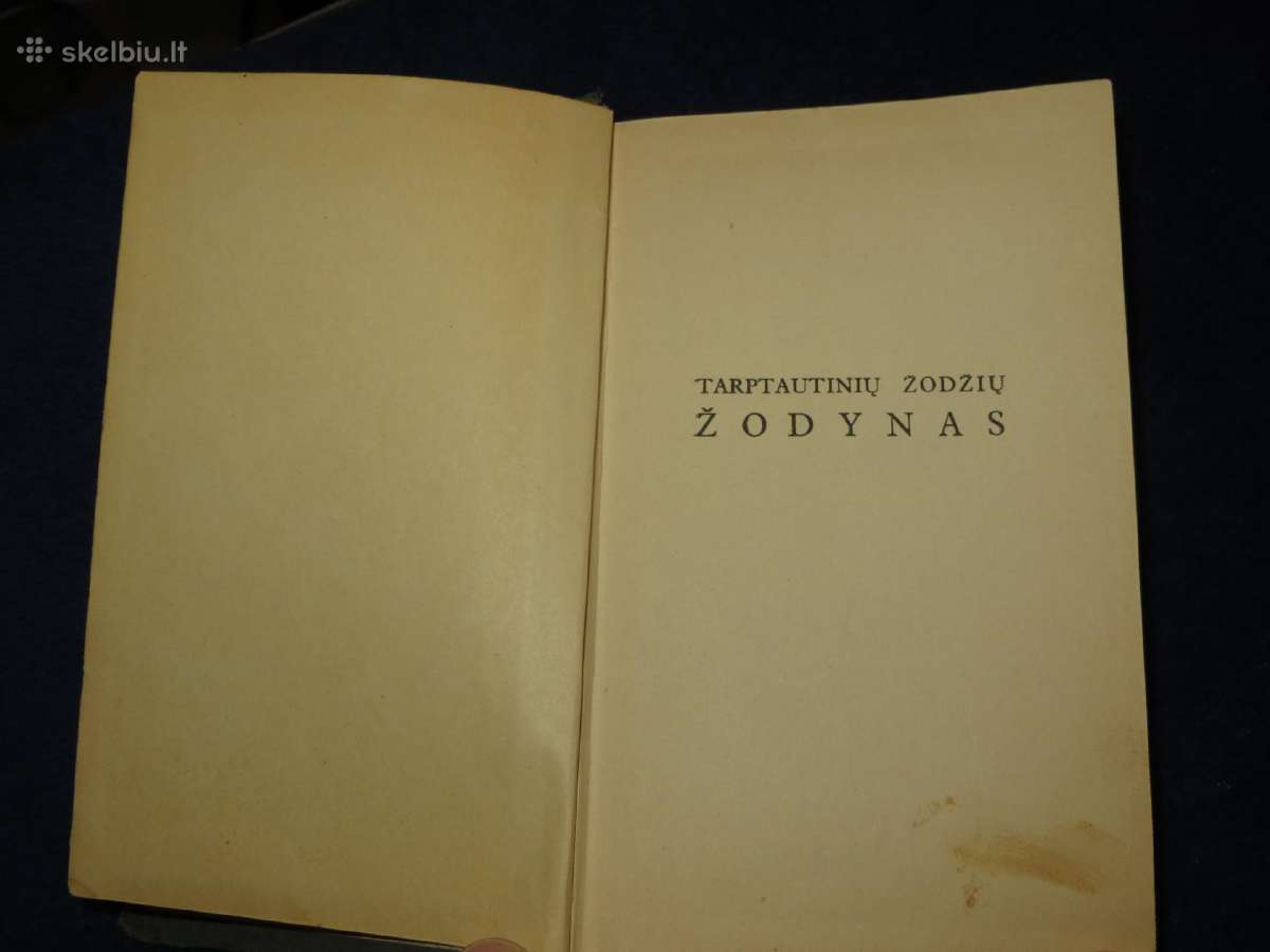 Knyga Tarptautinių žodžių žodynas 1936 - nuotraukos Nr. 8