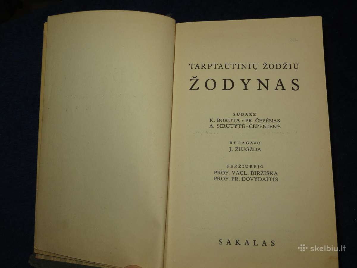 Knyga Tarptautinių žodžių žodynas 1936 - nuotraukos Nr. 9