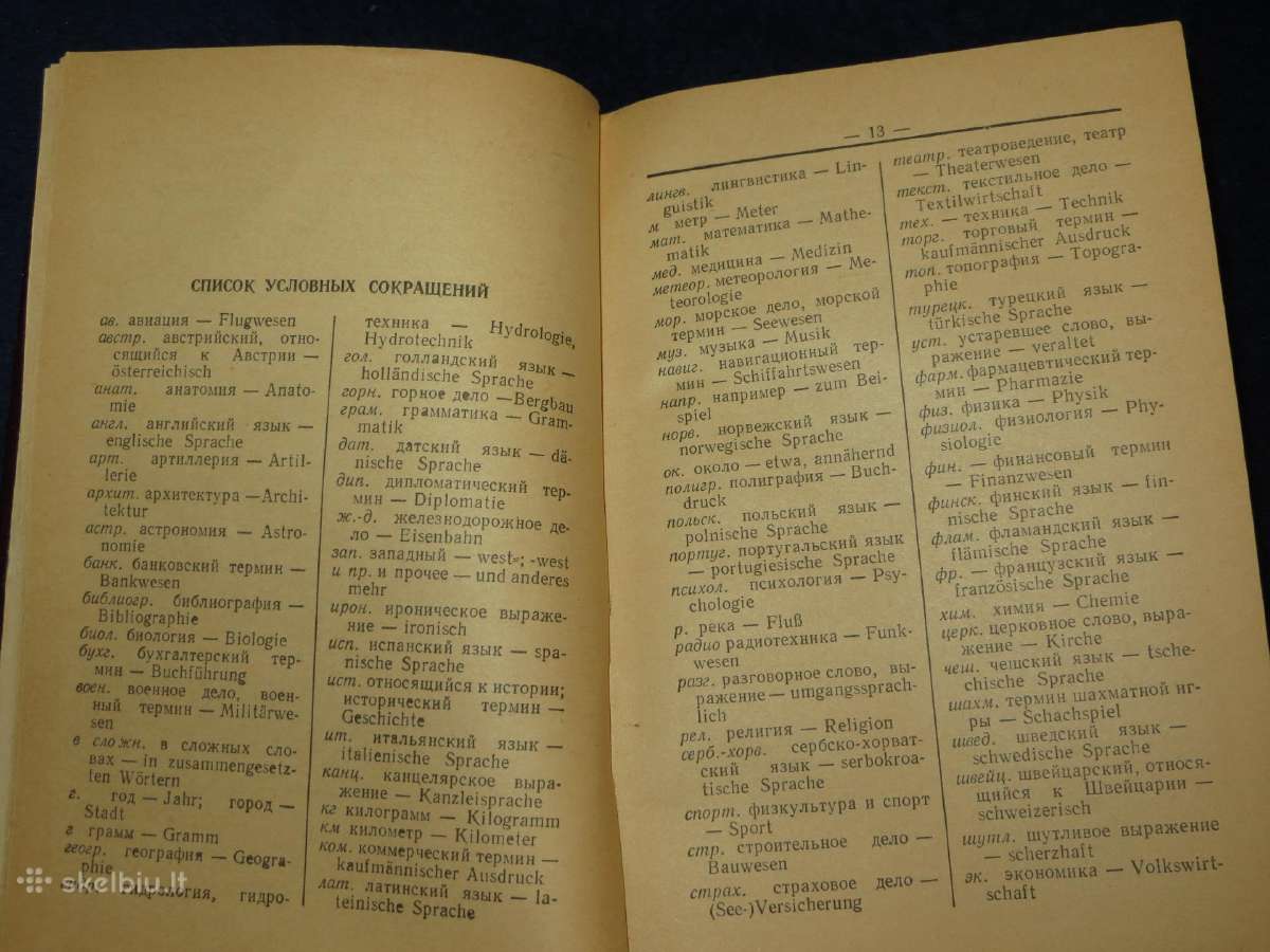 Knyga Vokiškų santrumpų žodynas 1958 rusiškai - nuotraukos Nr. 7