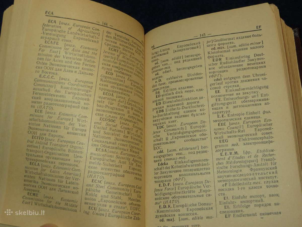 Knyga Vokiškų santrumpų žodynas 1958 rusiškai - nuotraukos Nr. 10