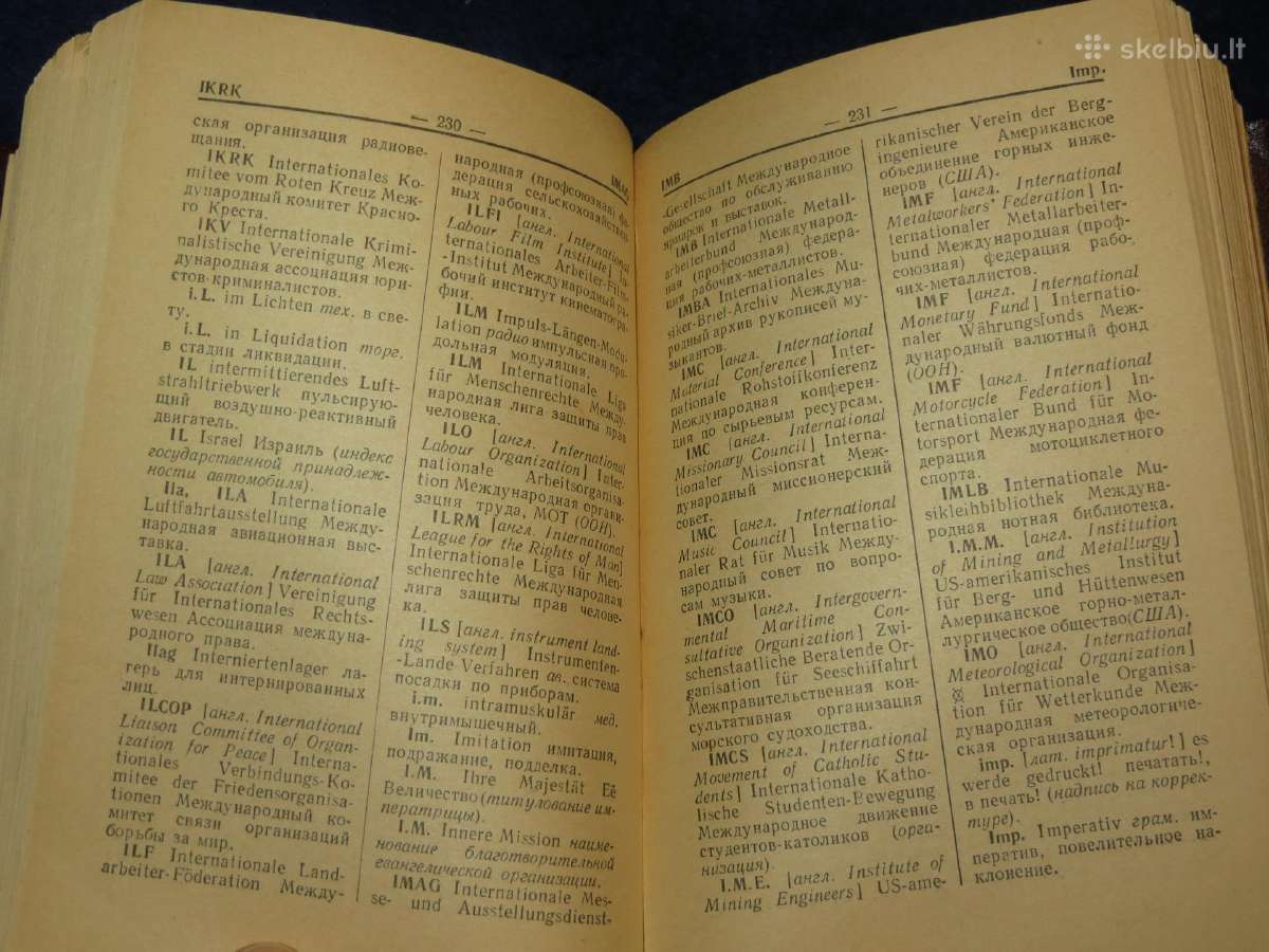 Knyga Vokiškų santrumpų žodynas 1958 rusiškai - nuotraukos Nr. 11