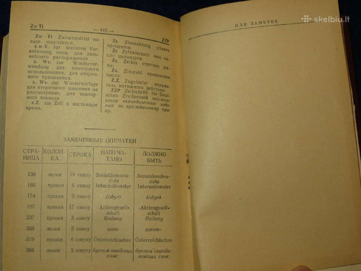 Knyga Vokiškų santrumpų žodynas 1958 rusiškai - nuotraukos Nr. 16