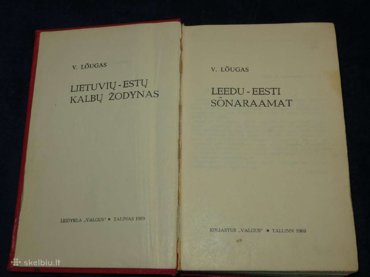 Knyga Lietuvių-estų kalbų žodynas 1969 - nuotraukos Nr. 3