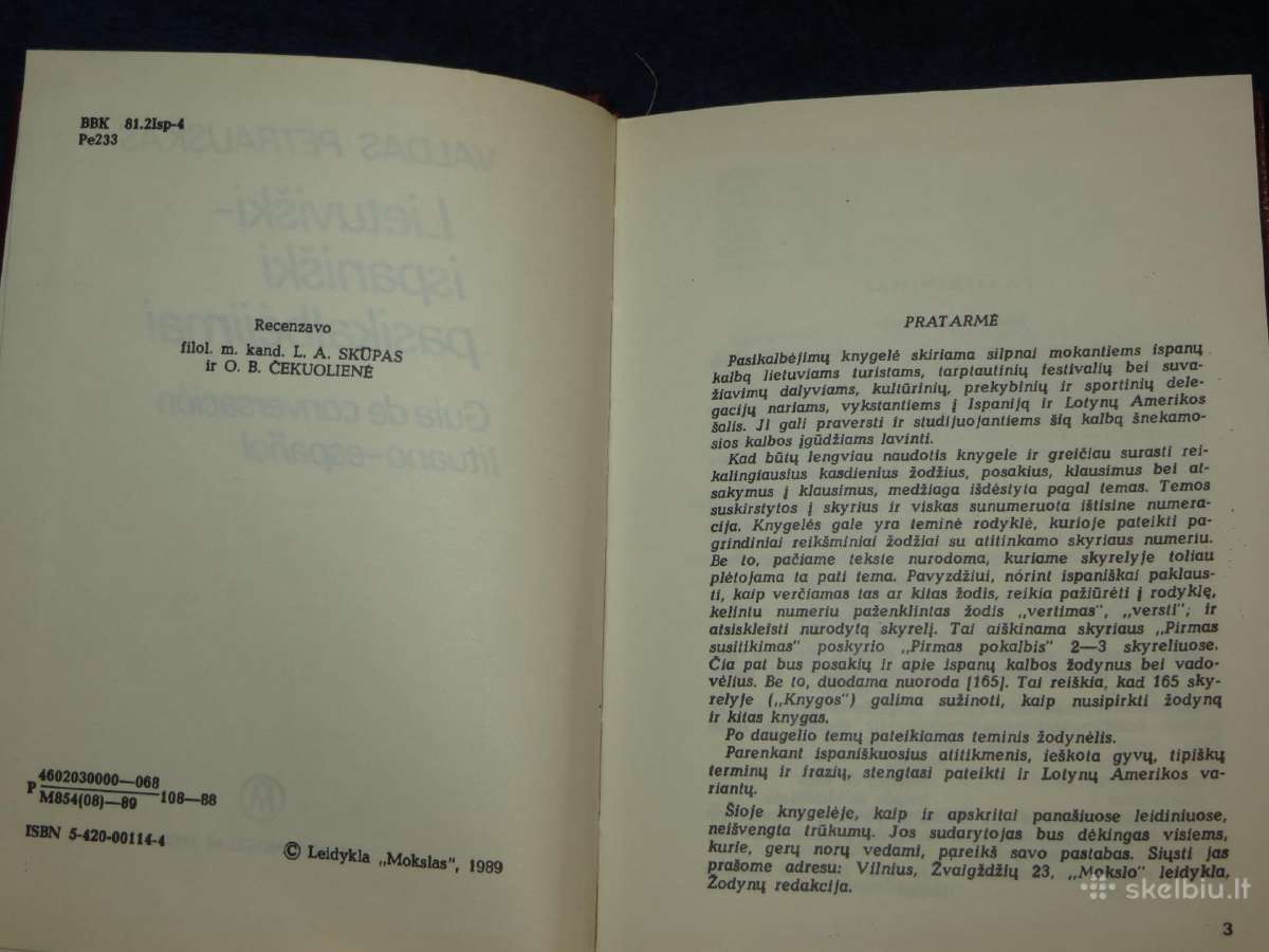 Knyga Lietuviški-ispaniški pasikalbėjimai 1989 - nuotraukos Nr. 4