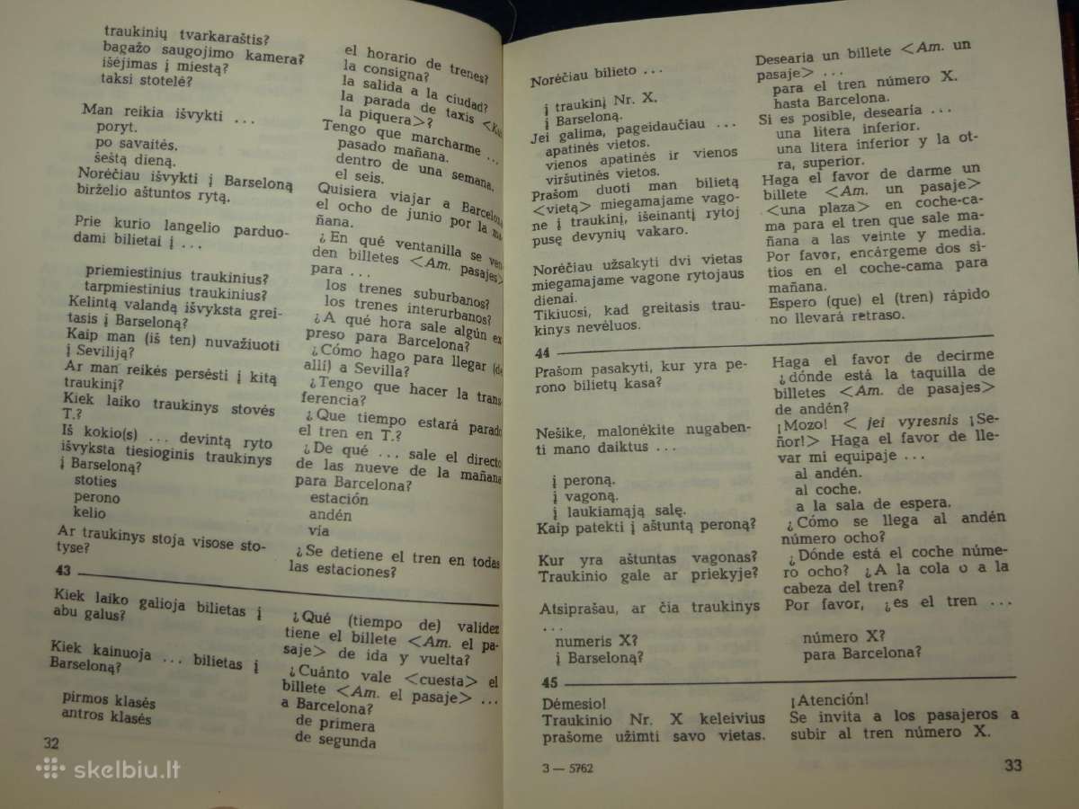 Knyga Lietuviški-ispaniški pasikalbėjimai 1989 - nuotraukos Nr. 8