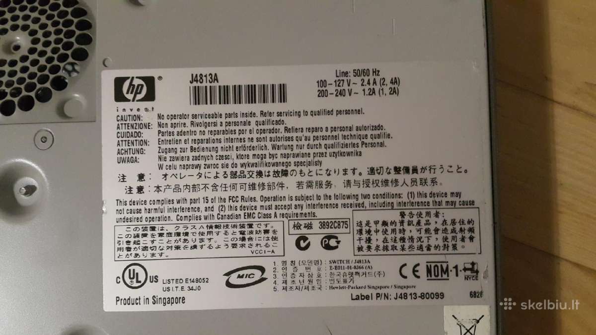 Hp Procurve Switch 2524 - nuotraukos Nr. 6