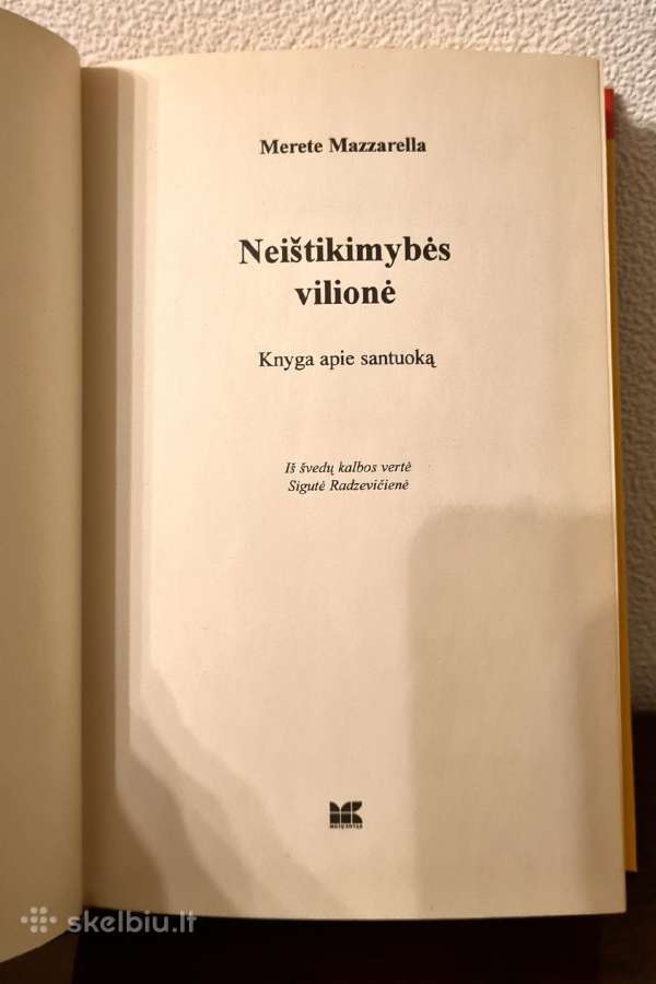 Knyga Neištikimybės vilionė Merete Mazzarella. - nuotraukos Nr. 2