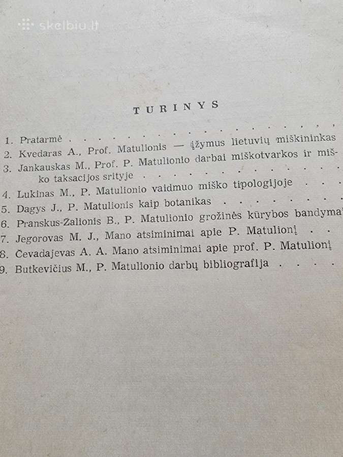 1957m.knyga "Įžymus lietuvių miškininkas-p.matulio - nuotraukos Nr. 5