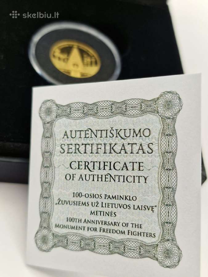 Moneta 100-osios paminklo "Žuvusiems už Lietuvos l - nuotraukos Nr. 7