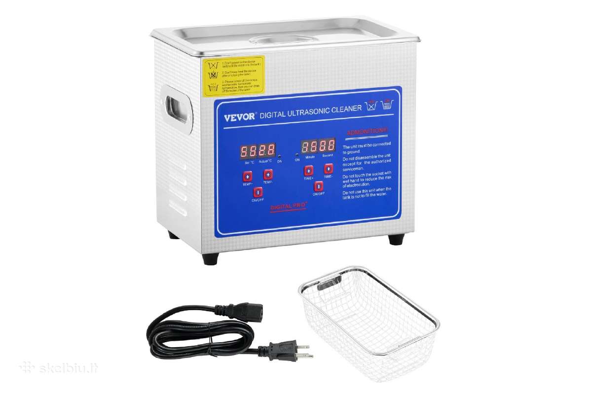 Kokybiška Vevor ultragarsinė vonelė, 3l, 200w