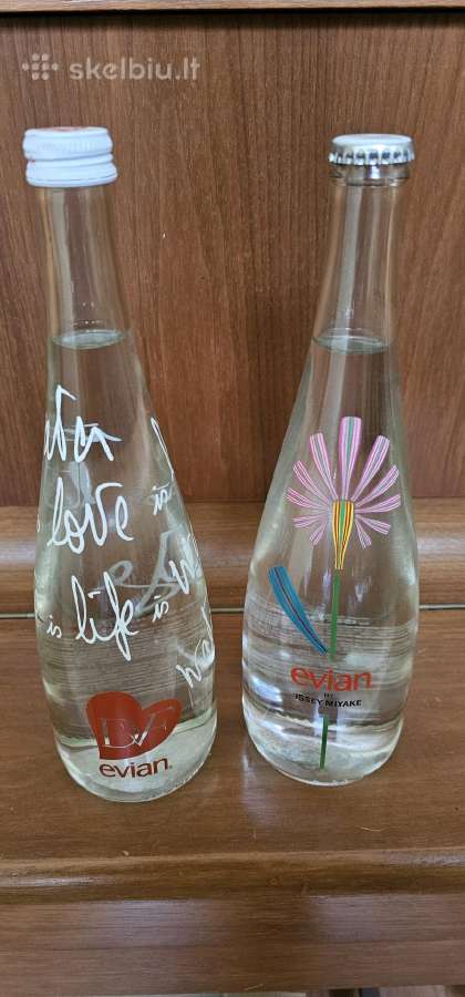 Kolekciniai Evian buteliai