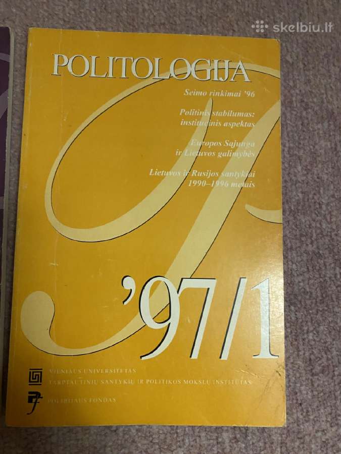Parduodami žurnalai Politologija 1995 ir t.t. - nuotraukos Nr. 5