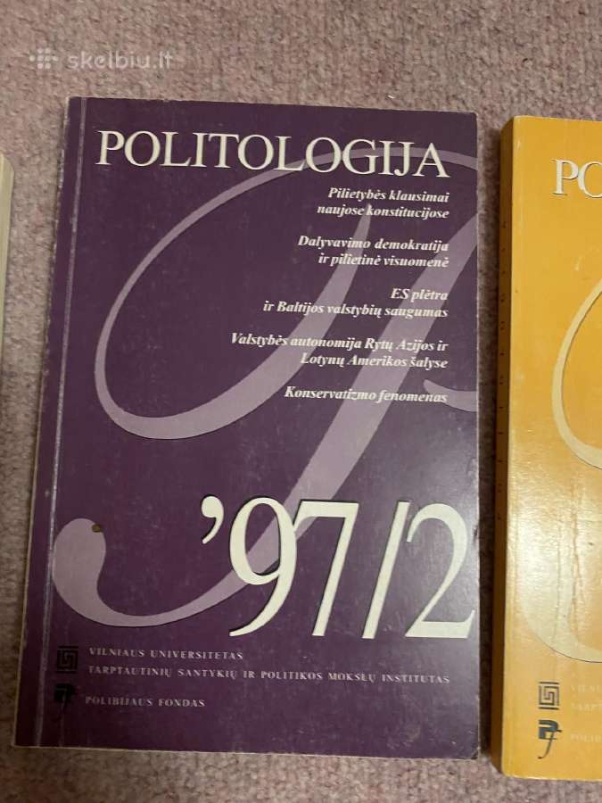 Parduodami žurnalai Politologija 1995 ir t.t. - nuotraukos Nr. 6
