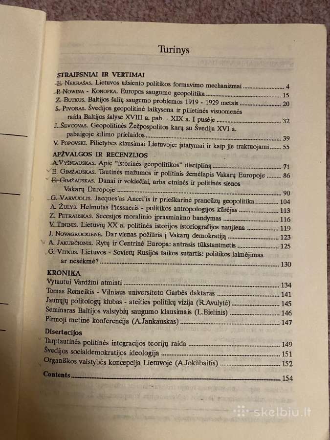 Parduodami žurnalai Politologija 1995 ir t.t. - nuotraukos Nr. 7