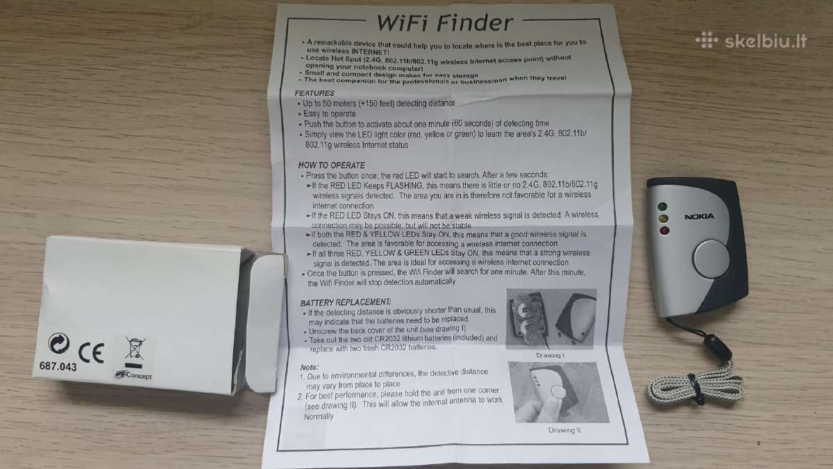 WiFi ieškiklis Nokia
